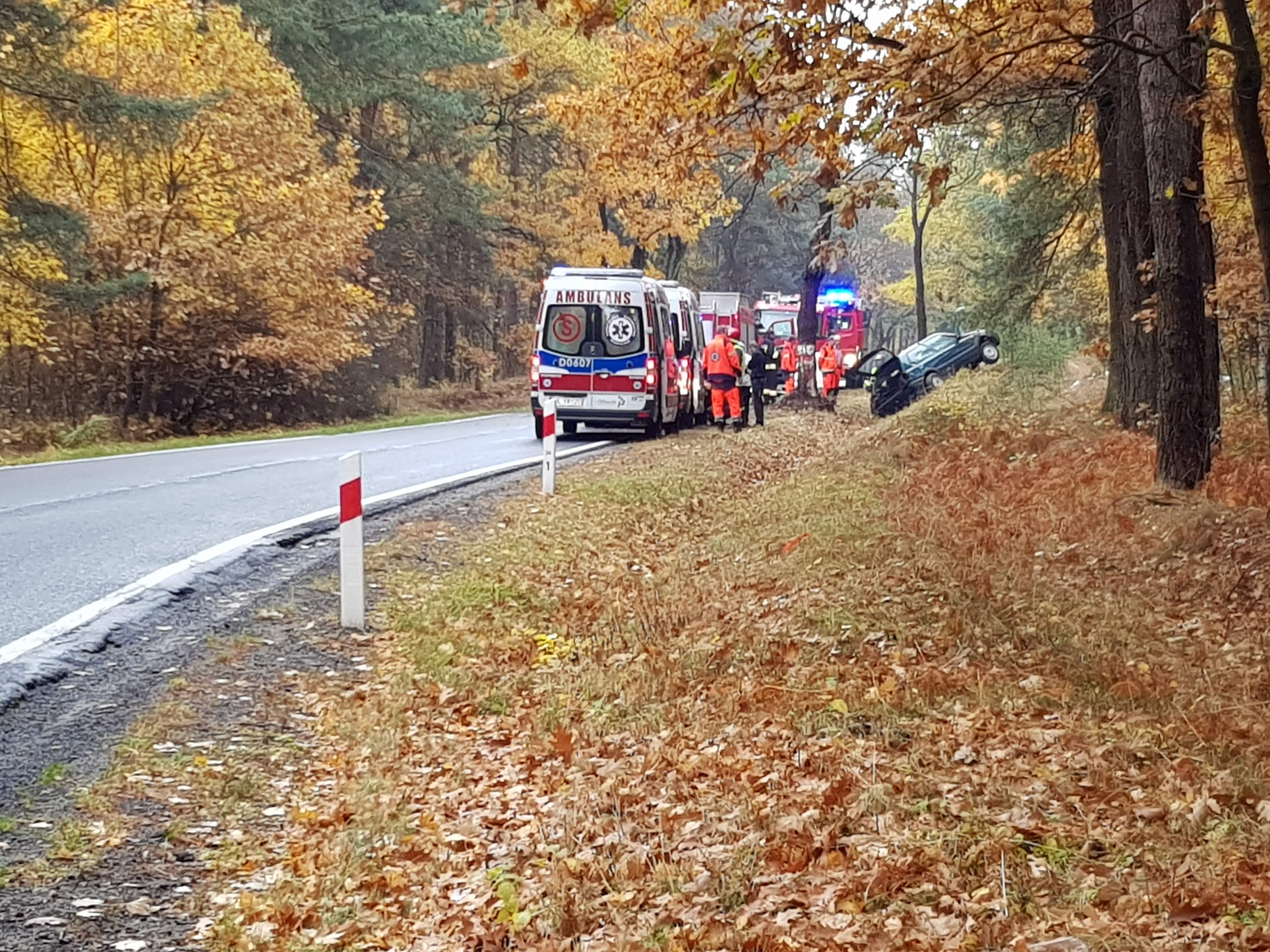 Wypadek na trasie Chocianów-Przemków