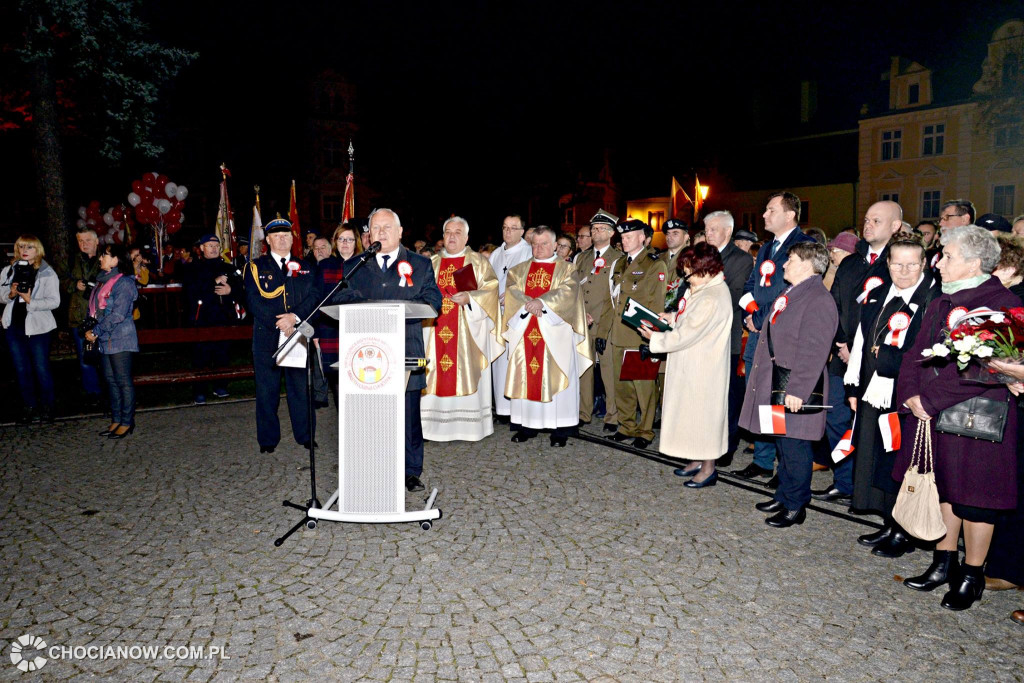 Odsłonięcie popiersia Piłsudskiego