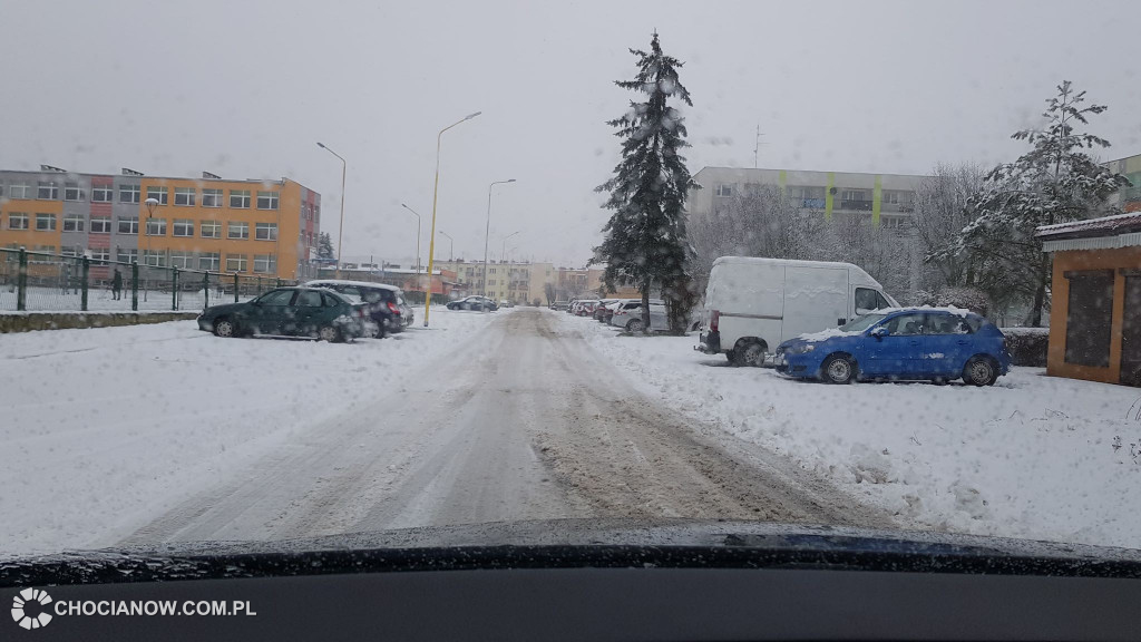 Kiepskie warunki na chocianowskich drogach