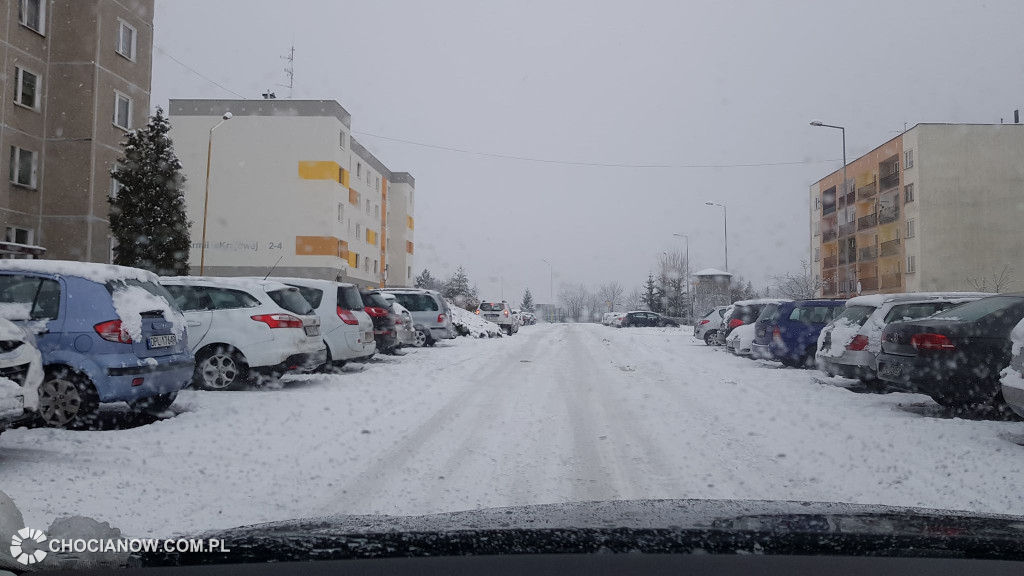 Kiepskie warunki na chocianowskich drogach