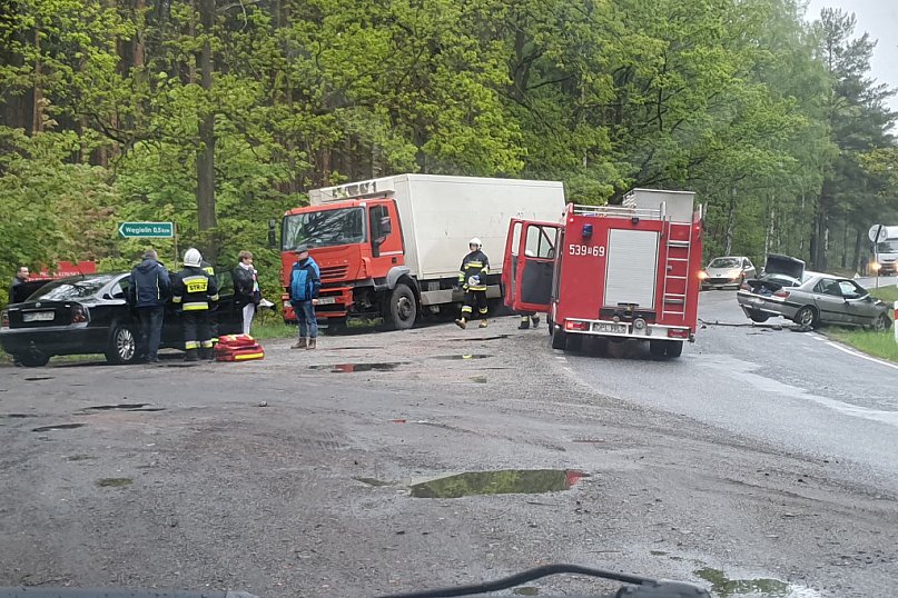 Wypadek na trasie Chocianów-Przemków